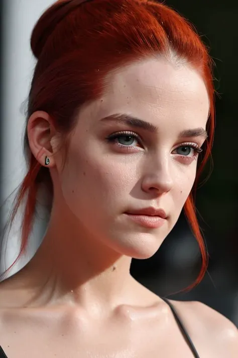 (closeup:1.0) photo of (CR-RileyK3ough-frankyfrank2k:0.9) as a (young:1.0) woman, (oiled shiny skin:1.0), (tilted angle shot:1.1), (slick undercut hair:1.0),
(8k uhd:1.0), (best quality:1.0), (masterpiece:1.0), (sharp focus:1.0),