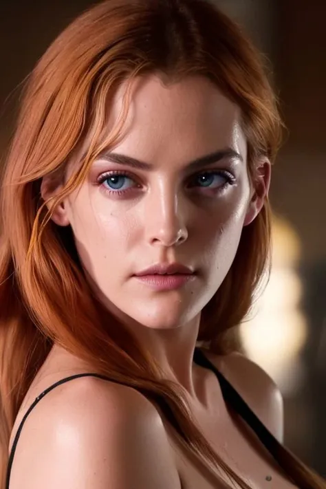 (closeup:1.0) photo of (CR-RileyK3ough-frankyfrank2k:0.9) as a (young:1.0) woman, (oiled shiny skin:1.0), (tilted angle shot:1.0), (slick hair:1.0),
(8k uhd:1.0), (best quality:1.0), (masterpiece:1.0), (sharp focus:1.0),