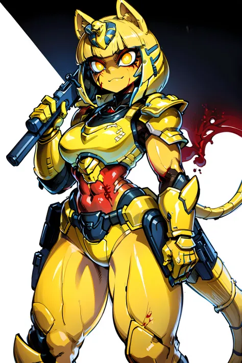 Dark fantatsy,black metal body,big breasts,robot seams,neon trims,back armor,neon trims,eyeless robot,no eyes,wide mouth,sharp teeth,only mouth,tongue out,very long tongue,cybernetic body,muslces,abs,look at viewer,mechanical,wet,mechanical mouth,claws,