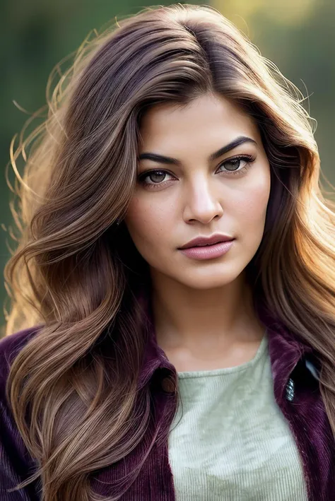 beautiful woman (J4cqu3l1n3F3rn4nd3z:.99),  beautiful hair  , ((portrait)), (closeup:1.2), ((from the waist up)), (((  A sustainable fashion online magazine, featuring articles, interviews, and editorials on sustainable fashion trends and practices :1.2 ))), natural skin texture, ((makeup:1.2)),  ((  Corduroy overalls and long-sleeve tee :1.2)), 24mm, 4k textures, soft cinematic light, adobe lightroom, photolab, hdr, intricate, elegant, highly detailed, sharp focus, ((((cinematic look)))), soothing tones, insane details, intricate details, hyperdetailed, low contrast, soft cinematic light, exposure blend, hdr, faded, now, ("I've got a bad feeling about this.":1.1)