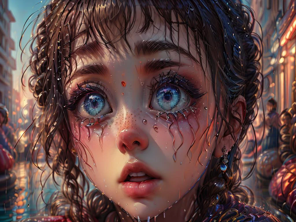 (((masterpiece))),(((best quality))),highly detailed, cinematic film still 1woman , Tiny stones for tears,,wet tshirt water drops,splash detailed,surreal dramatic lighting shadow (lofi, analog),kodak film by Brandon Woelfel Ryan McGinley,vignette,high budget,bokeh,cinemascope,moody,epic,gorgeous,film grain,grainy, <lora:xl_more_art_full_v1:0.75> <lora:detail_slider_v4:0.8> <lora:DonM1un4rN3wY34rXL:0.8> DonM1un4rN3wY34rXL <lora:Scifi_Portrait_:0.8>