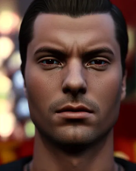 prilosecotc1, 1boy, male_focus, solo, closed_mouth, facial_hair, stubble, realistic, detailed eyes, hyper detailed, highly detailed, beautiful, small details, ultra detailed, best quality, intricate, hyperrealism, sharp, digital illustration, detailed, realism, intricate, 4k, 8k, trending on artstation, good anatomy, beautiful lighting, award-winning, photorealistic, realistic shadows, realistic lighting, beautiful lighting, raytracing, intricate details, moody, rule of thirds, masterpiece, (illustration:1.1), highres, (extremely detailed CG, unity, 8k wallpaper:1.1), beautiful face, highly detailed face, ultra realistic, masterpiece, bokeh, extremely detailed, intricate, zoomout, colorful, vibrant colors, <lora:Copy of Copy of last:.7>