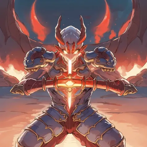 1boy, glowing eyes, full armor, shoulder armor, red hair, (yoshimitsu helmet:1.1), horns, yoshimitsu weapon, holding sword,
looking at viewer, posing, flexing,
(medieval armor:1.2), D&D, fantasy, intricate, cinematic lighting, highly detailed, digital painting, artstation, concept art, smooth, sharp focus, illustration,
glowing, fire magic, vibrant colors, <lora:char1_5Yoshimitsuv2Open:0.6>