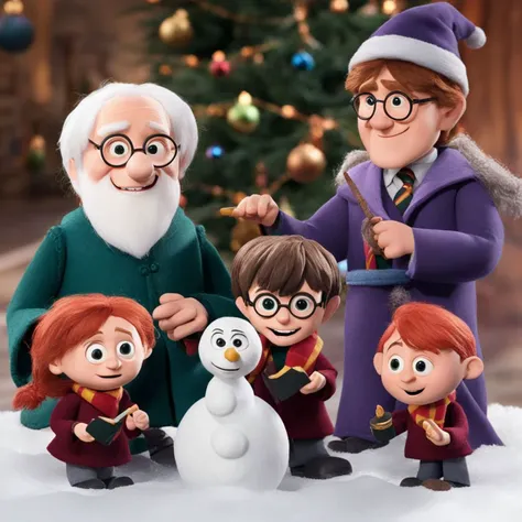 Harry potter and the holiday spirit ClaymationX <lora:SDXL-ClaymationX-Lora-000002:0.8>