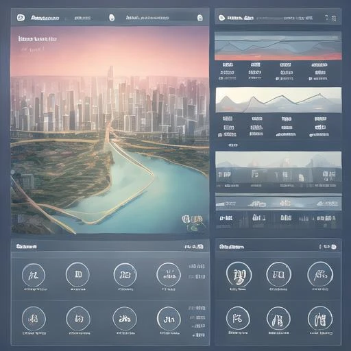 no humans, scenery,cloudy sky, sun<lora:dashboard:0.8>