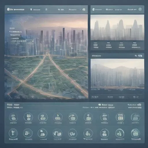 no humans, scenery,cloudy sky, sun<lora:dashboard:0.8>