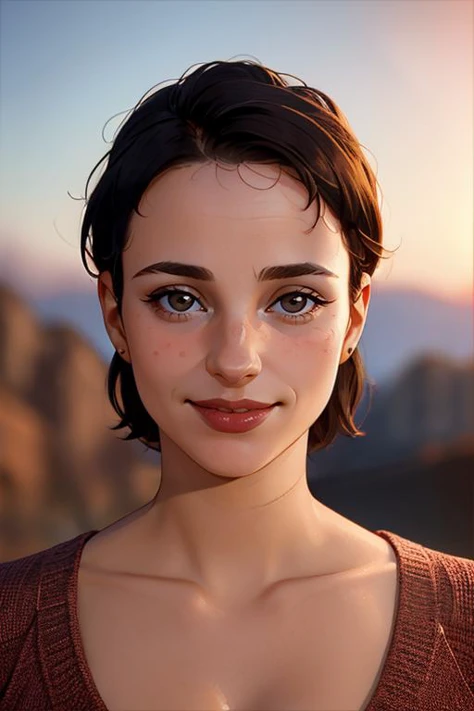 fc4fiona, woman, face, close-up, upper body, highly-detailed, ultra-realistic, cinematic,  smile,
<lora:FC4Fiona:0.8>