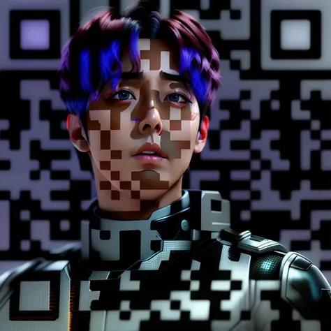 Kim Seokjin from bts, cyborg,sci-fi, (incricate details, hdr, hyperdetailes:1.2)