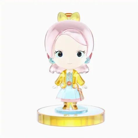 professional 3d model <lora:Glass:1>,glass, chibi, <lora:qban-000010:1>,1girl,, 8k,Highly detailed,Digital photography,High definition, . octane render, highly detailed, volumetric, dramatic lighting