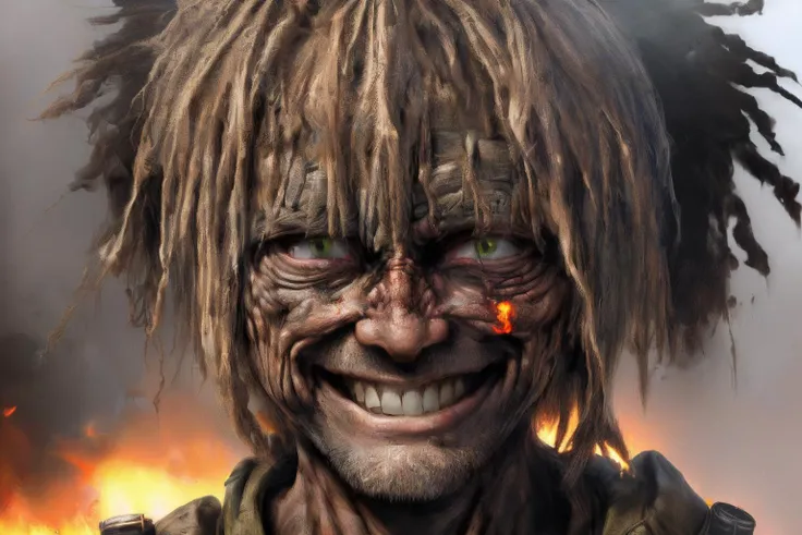 <lyco:lyco_humans_v10:1.0>,a face selfie portrait
of the last survivor of the nuclear fallout,burn tattered,bruised,dirty,dusty,seattle,partial smile