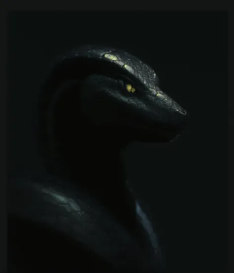 a viper snake, closeup, at night, dark theme, darken, cinematic
