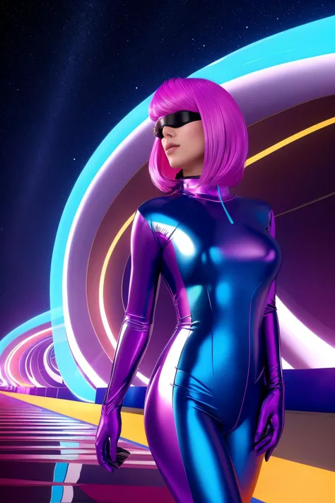 1girl, dramatic Airbrush painting, award winning, Complex background, professionally shot of a ("Blinded by the light, wrapped up like a deuce, another runner in the night.":1.3) , it is very Unusual and [Retrofuturistic:Heartwarming:9], majestic, plain One Color background, dense city and Cosmic background radiation in background, at Midday, split diopter, Sketch, Frightening, Mushroomcore, Sunlight, F/14, High Contrast, (Indigo and Fuchsia:0.7) , matte, 64K, 4K