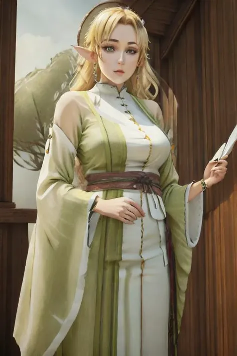 (realistic), lustrous skin, 3d face, highres, masterpiece, perfect ligthing, bloom, cinematic lighting, perfect skin, <lora:swordArtOnline_02S2:0.2> Leafa,, female,(, depth of field, pov, from below, wearing <lora:Nun-08:0.9> nunomi ((clothes writing))