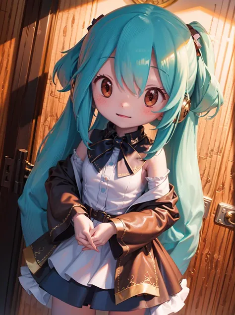 masterpiece,sfw,high quality,<lora:fufuRealisticAnime_v10:1>,1girl, (((cowboy shot))), detailed background, mature,fu1fu,character doll,chibi,