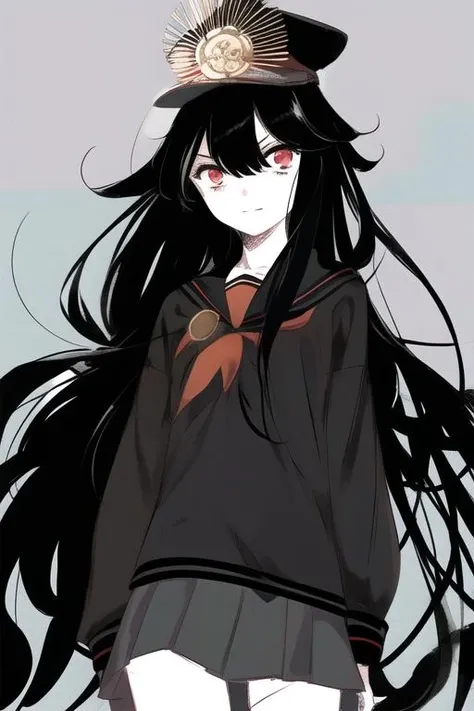 nobu, black hair, school uniform,
pako \(pakosun\), 1girl, fgo, long hair,
jpeg artifacts, faded colors, grainy, happy, looking at viewer, sketchmarks , cowboy shot, <lora:FateNobu:1>, <lora:PakoStyle_1:1>, flat chest,