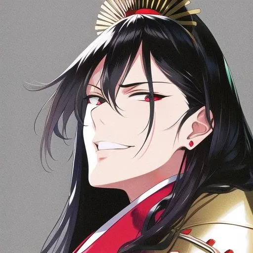 pako \(pakosun\), looking to the side,
1girl, solo focus, black hair, oda nobunaga \(fate\), smug, japanese armor, upper teeth,
<lora:PakoStyle_1:1>
jpeg artifacts, faded colors, grainy