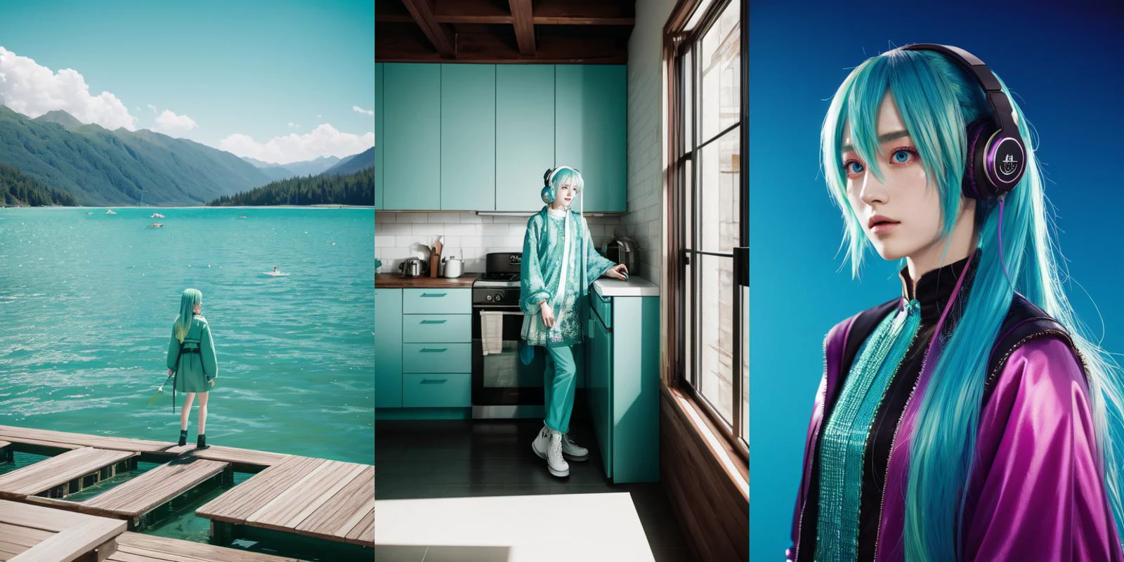 (otherworldly), highly insanely detailed, masterpiece, top quality, best quality, highres, 4k, 8k, RAW photo, (very aesthetic, beautiful and aesthetic),
__lazy-wildcards/cosplay-char/vocaloid/hatsune_miku/prompts__,
<lora:miku_bagua:0.6>,
1girl, solo,
(__lazy-wildcards/char/haircolor__),
__lazy-wildcards/dataset/background__,âââ