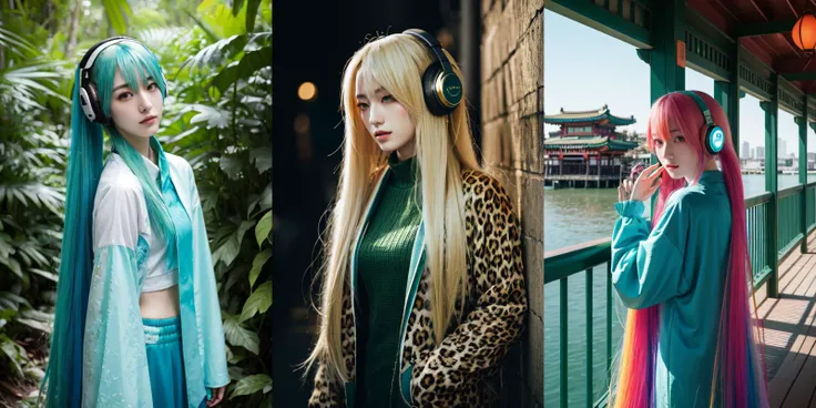 (otherworldly), highly insanely detailed, masterpiece, top quality, best quality, highres, 4k, 8k, RAW photo, (very aesthetic, beautiful and aesthetic),
__lazy-wildcards/cosplay-char/vocaloid/hatsune_miku/prompts__,
<lora:miku_bagua:0>,
1girl, solo,
(__lazy-wildcards/char/haircolor__),
__lazy-wildcards/dataset/background__,âââ