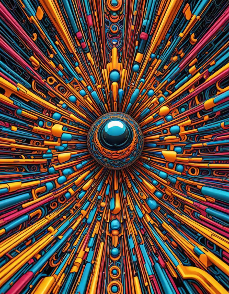 Digital art by Douglas Trumbull, insane intricate detail, award winning art, raytracing, 8k, hdr, masterpiece, highly detailed, vibrant colors, minimalist, glitch aesthetic, supersymmetry