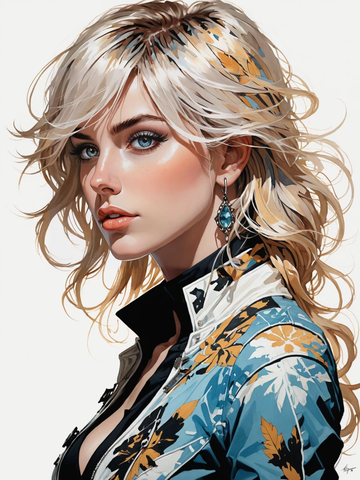 (silhouette:2), highly detailed linework reminiscent of Carne Griffiths, imbued with Wadim Kashim's bold texture, light and airy as Carl Larsson's compositions, a beautiful young (busty:1.2) woman Rocketer 18-20 years old, platinum blond, blunt bangs, big breasts, motion, featuring David Alfaro Siqueiros-style hyper-realistic characters, pastel, elegance, dramatic lighting, expressive camera angle, matte, (concept art:1.46), linquivera, (details represented of sky:1.10), (ultradetailed Rocketer clothes:1.10)
<lora:xl_more_art-full_v1:0.7> <lora:add-detail-xl:1>