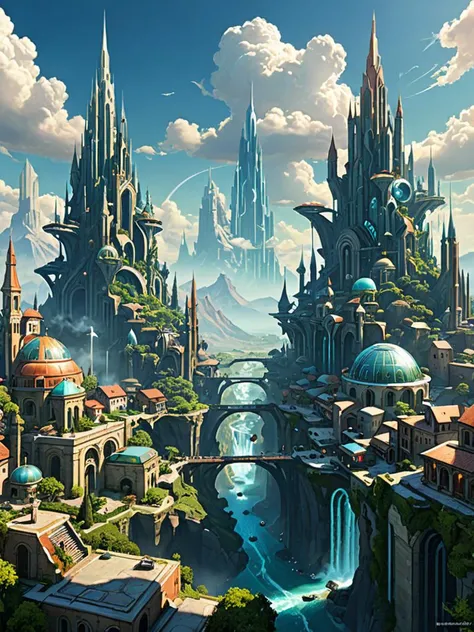utopian city of a type 4 civilization, concept art by pete mohrbacher and wlop and artgerm and greg rutkowski and anton fadeev, digital art, unreal engine 5, trending on artstation, deviantart, pinterest, rule of thirds, 4 k uhd image <lora:add-detail-xl:1>, <lora:xl_more_art-full_v1:0.75>