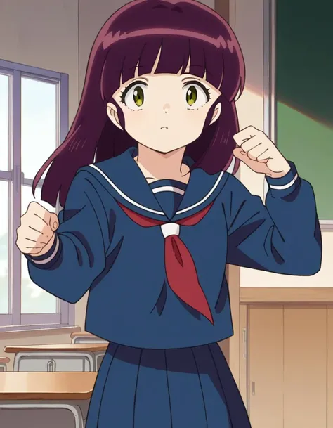 score_9, score_8_superior, score_7_superior, sauce_anime,
Shinobumiyake, Shinobu Miyake, Long Hair, bangs, Purple Hair, Green Eyes, anger,
shirt, Long sleeve, , Seraphim, Sailor collar, neckerchief, red neckerchief, shirt, blue shirt, blue Sailor collar, Blue Skirt,
indoor, classroom, corridor,Tied up with rope,gag,Lying down,Struggling