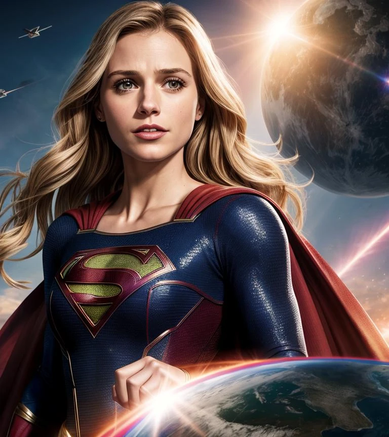 Supergirl is a fictional superhero character in the DC Comics universe. She is the cousin of Superman (Clark Kent) and shares similar superhuman abilities, including super strength, flight, heat vision, and invulnerability, due to the Earth's yellow sun. Supergirl's civilian identity is Kara Zor-El, and she was originally portrayed as a ager from the planet Krypton who survived its destruction and arrived on Earth, where she adopted the superhero person of Supergirl to protect humanity. Over the years, Supergirl has been depicted in various comic book series, animated TV shows, and live-action adaptations, including her own television series. The character has become an iconic figure in the world of superheroes, inspiring many fans with her courage and dedication to justice.