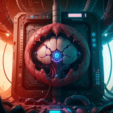 <lora:AnatomicTech-20:0.8>, AnatomicTech ,blood vessels, scifi 
 computer ,screen,holographic interface,