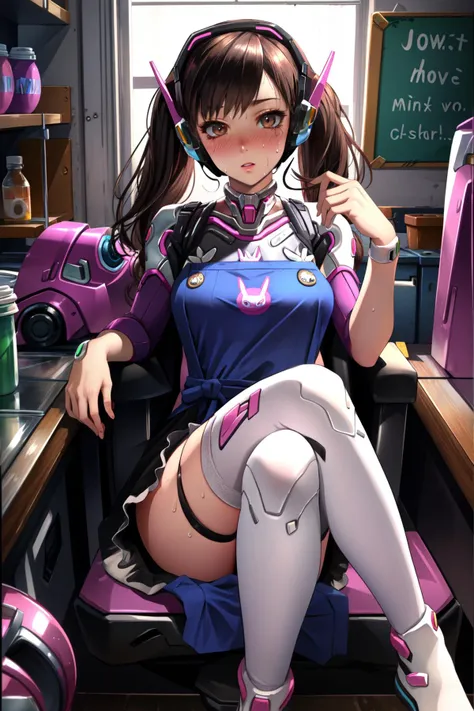 (masterpiece, best quality), intricate details,
1girl, <lora:Dva-10:0.8> D.Va_(Overwatch)
blushing,
<lora:edgGrungeAprons:0.8> edgApron,edgGrunge, wearing edgGrunge_(apron), side boob, sweating,
sitting, indoors, coffee shop,