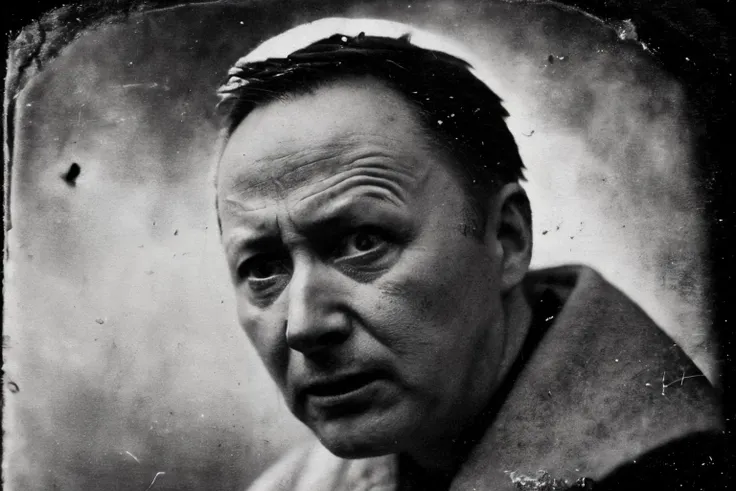 limmy, ominous, eerie, DAGUERREOTYPE, black and white photo, haunted, ((occult)), (black mass), Gothic, horror, Victorian, <lora:limmy:1>