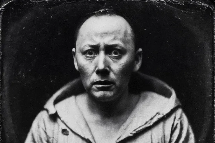 limmy, ominous, eerie, DAGUERREOTYPE, black and white photo, haunted, ((occult)), (black mass), Gothic, horror, Victorian,  <lora:limmy:1>