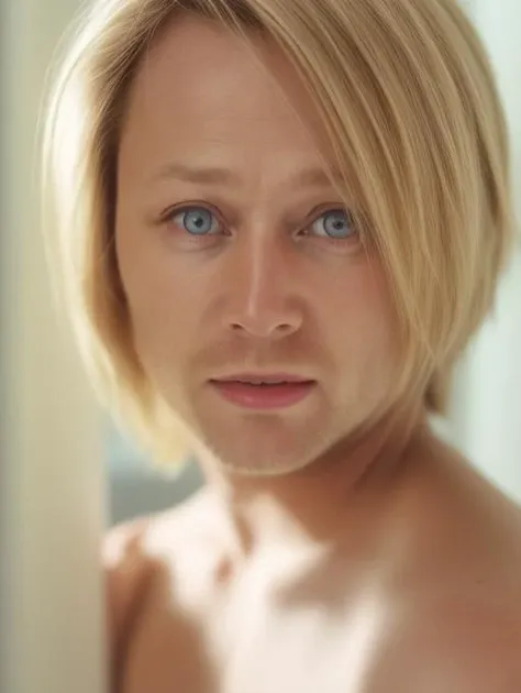 limmy, blonde hair, RAW candid cinema, 16mm, color graded portra 400 film, remarkable color, ultra realistic, textured skin, remarkable detailed pupils, realistic dull skin noise, visible skin detail, skin fuzz, dry skin, shot with cinematic camera <lora:limmy:1>