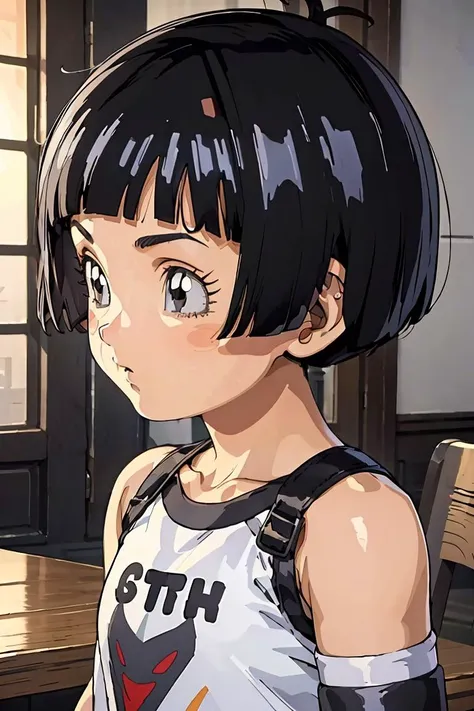 (masterpiece, best quality), 1girl, <lora:Pan_DBS:1> pan \(dragon ball\), 1girl, black hair, short hair, black eyes