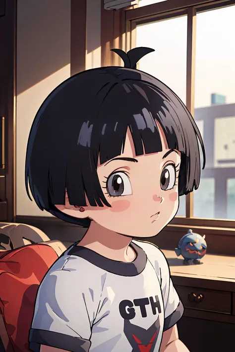 (masterpiece, best quality), 1girl, <lora:Pan_DBS:1> pan \(dragon ball\), 1girl, black hair, short hair, black eyes