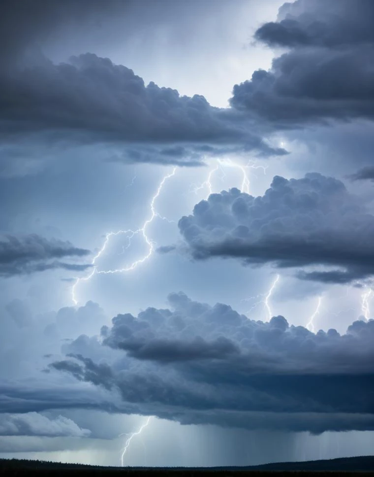 a storm, thunder light, atmosphere, rainy day, dynamic, lut, hdr