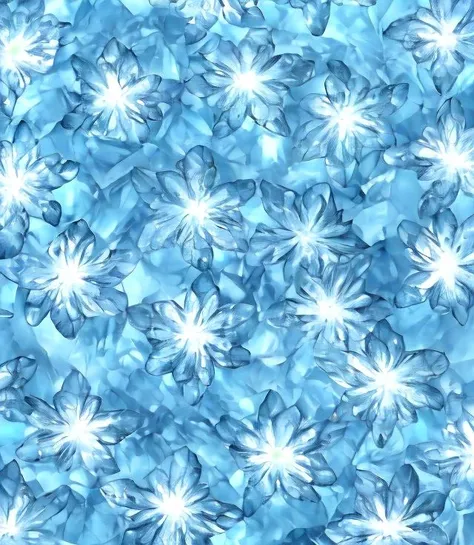 blurry, crystal, blue gemstone, Ice Flower Pattern, Ice Flower
