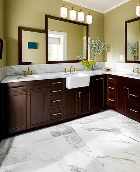 Marble is a popular material in interior design, especially for countertops, flooring, and wall coverings. Its natural beauty and unique patterns add elegance and a sense of luxury to spaces. Different types of marble, such as Carrara, Calacatta, or Emperador, offer a range of colors and veining options.
