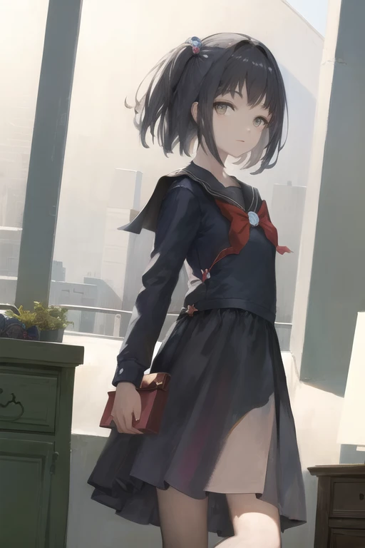 <lora:hebitsukai:0.5>, <lora:Amemori_Sayo_v2-000016:1>,cubism, masterpiece, best quality, illustration, sailor dress, <lora:xlimo768:0.5>