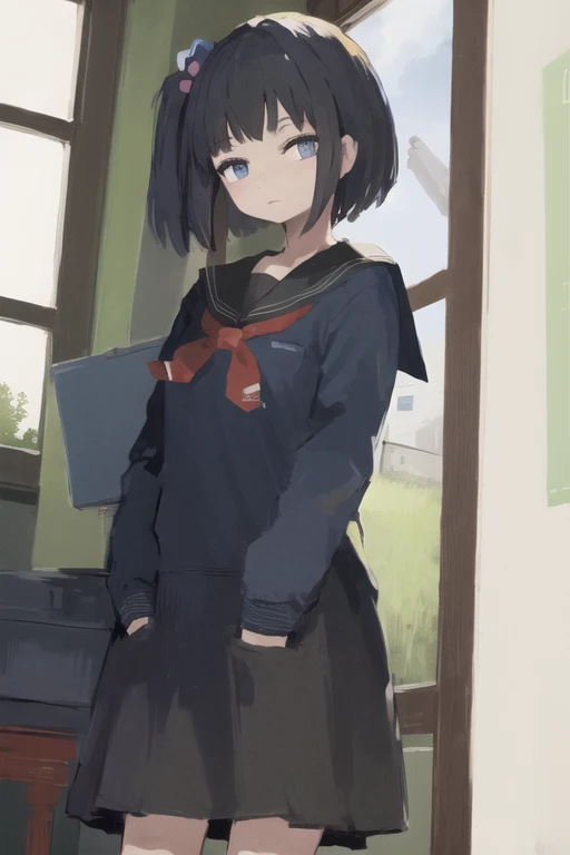 <lora:xlimo768:0.6> ,<lora:Amemori_Sayo_v2-000016:1>, masterpiece, best quality, illustration, sailor dress, <lora:NKNK_NGRMS-000014:0.4>