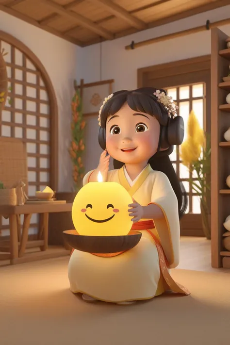 Adorable 3D Character, Digital mastery, exploring virtual reality and 3D environments with precision.,Illuminated by the first rays of the day, signaling a new beginning.,(an asain very fat and cute girl in a hanfu) ,pose,18 yo,Combining lights from various sources, for depth and complexity.,Ecuador,Flickering candle ambiance, radiating romance. , 3D render, adorable character, 3D art