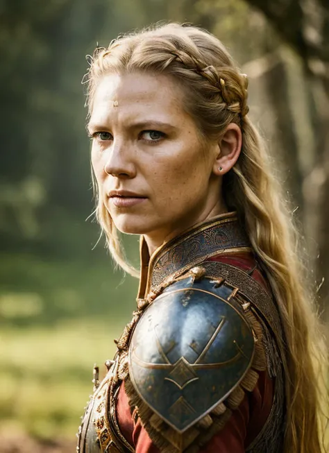 A stunning intricate full color portrait of (sks woman:1) as (viking warrior), (barbarian),  epic character composition, by ilya kuvshinov, alessio albi, nina masic, sharp focus, natural lighting, subsurface scattering, f2, 35mm, film grain, <lora:locon_anna_v1_from_v1_64_32:1.25>