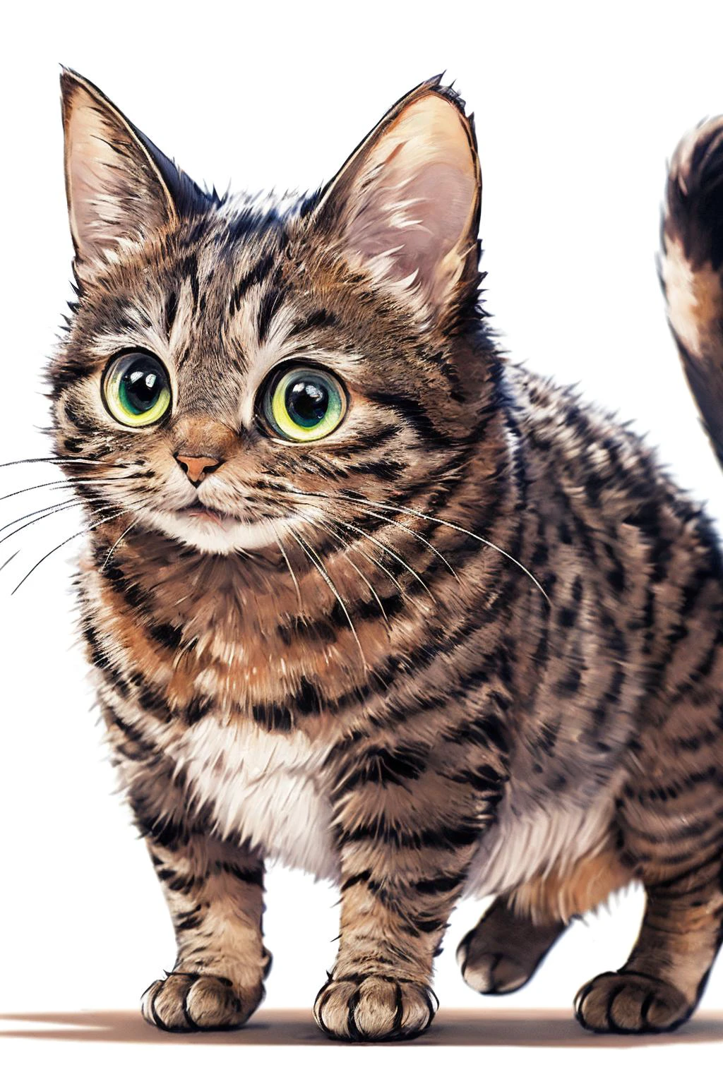 ,(Masterpiece:1.2, high quality,ultra-fine painting,Vivid Colors),(white background:1.2),
cat, solo,green eyes,vibrant,cure lovely,
<lora:animeoutlineV4_16:1>, <lora:Chinese Li Hua:0.8> ,<lora:cat_20230627113759:0.6>