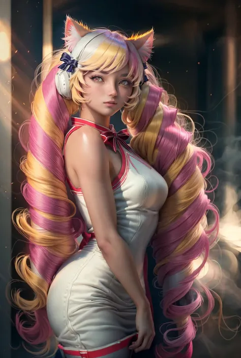 <lora:СÑÐ¸Ð»Ñ Sakimichan v01:1>, <lora:ÐоÑка-девоÑка из Ñок ÑоÑ(Himeko, very long hair, red eyes, hair bow, twin_drills, twintails, long hair,cat ears, yellow cat ears,):0.8>,Himeko, very long hair, red eyes, hair bow, twin_drills, twintails, long hair,cat ears, yellow cat ears, 1girl in full growth, best quality, masterpiece, ultra-detailed, high quality, perfect nose, highly detailed skin, warm skin tone, defiance512, RAW photo, best quality, high resolution, (masterpiece), dreamlike, dreamy, modelshoot style, analog style, tonemapping, photorealistic, professional photography, sharp focus, HDR, 8K resolution, intricate detail, sophisticated detail, hyper detailed, (depth of field), highlight and shadow, volumetric lighting, cinematic bloom, professional light, looking at viewer, blotchy,