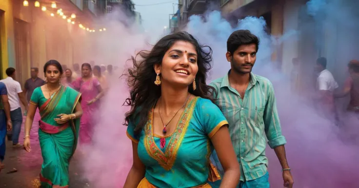 photograph indian people in many colorful typical dresses in Mumbai streets, in India, festivities, color powder festival, hinduism, colored powder in the air, hinduist festivity, festival of Holi, photorealistic, travel photography, (National Geography style:1.4), high definition, highest details, 8k, masterpiece, incredible light, infinite colors, 50mm . cinematic 4k epic detailed 4k epic detailed photograph shot on kodak detailed cinematic hbo dark moody, 35mm photo, grainy, vignette, vintage, Kodachrome, Lomography, stained, highly detailed, found footage, cinematic still indian people in many colorful typical dresses in Mumbai streets, in India, festivities, color powder festival, hinduism, colored powder in the air, hinduist festivity, festival of Holi, photorealistic, travel photography, (National Geography style:1.4), high definition, highest details, 8k, masterpiece, incredible light, infinite colors . emotional, harmonious, vignette, 4k epic detailed, shot on kodak, 35mm photo, sharp focus, high budget, cinemascope, moody, epic, gorgeous, film grain, grainy, (masterpiece), (best quality), (ultra-detailed), indian people in many colorful typical dresses in Mumbai streets, in India, festivities, color powder festival, hinduism, colored powder in the air, hinduist festivity, festival of Holi, photorealistic, travel photography, (National Geography style:1.4), high definition, highest details, 8k, masterpiece, incredible light, infinite colors, illustration, disheveled hair, detailed eyes, perfect composition, moist skin, intricate details, earrings, by wlop, cinematic still indian people in many colorful typical dresses in Mumbai streets, in India, festivities, color powder festival, hinduism, colored powder in the air, hinduist festivity, festival of Holi, photorealistic, travel photography, (National Geography style:1.4), high definition, highest details, 8k, masterpiece, incredible light, infinite colors . emotional, harmonious, vignette, highly detailed, high budget, bokeh, cinemascope, moody, epic, gorgeous, film grain, grainy