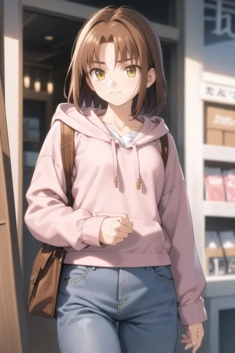 Misaka_mikoto, 1 persons, 独奏,
(illustratio:1.1)、(Top image quality)、(​masterpiece:1.1)、(beautiful and clear background:1.25)、(the Extremely Detailed CG Unity 8K Wallpapers:1.1)、(colourfull:0.9)、(depth of fields:0.75)、(Ink splashing:0.95)、(color splashes:0.85)、(watercolor paiting:0.65)、
(cowboy  shot:1.4)、D、耳环、up looking_で_viewer、Sunnyday、Black hoodie，A hoodie large enough to cover your pants，shortpants，Black pantyhose，brown short boots，In the street