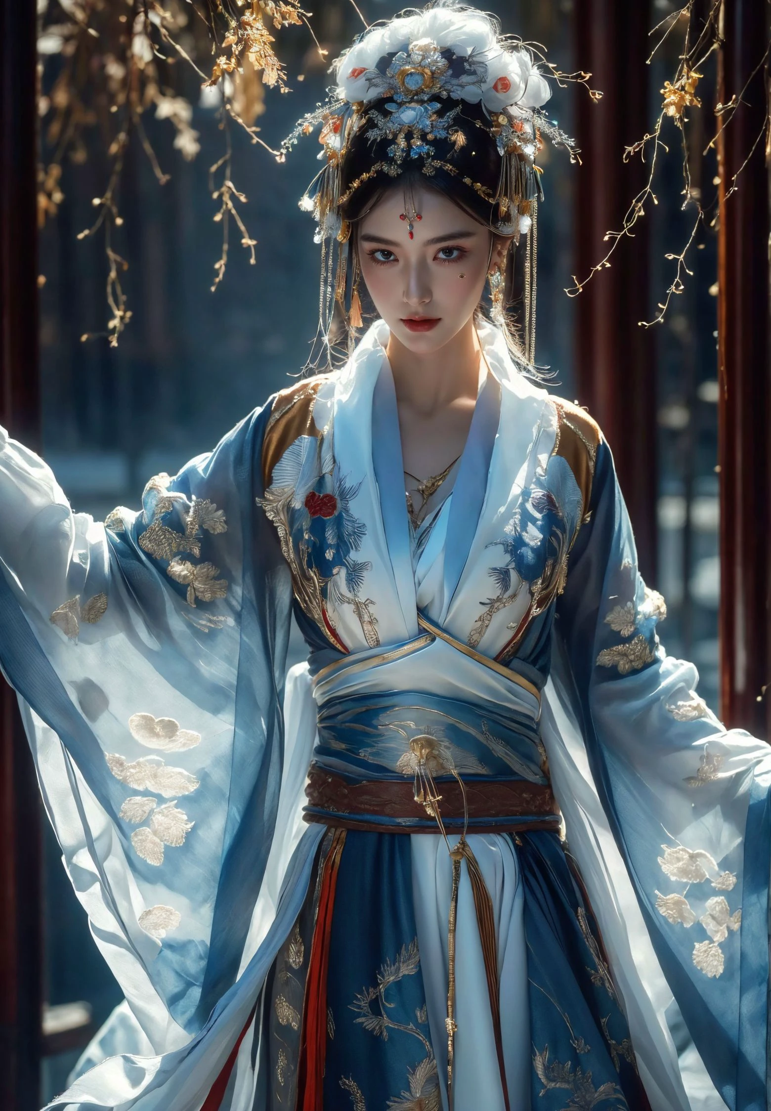 ultra high resolution,((masterpiece))),(((best quality))),((super detailed)),((extremely delicate and beautiful)),cinematic light,detailed environment,(real),
(8k, RAW photo, best quality, masterpiece:1.2),(realistic, photo-realistic:1.37),extremely detailed,photography,Amazing,finely detailed,best quality,ultra high res,
xuer embroidery,
<lora:~Q?-R:~lIg
xuer embroidery:0.8>,