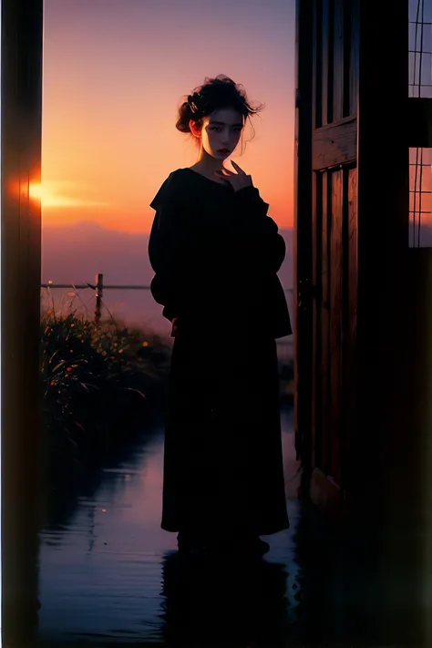 portrait of 1girl by Bill Henson,depressed,tears,streaming tears,ruins,shadows,dramatic lighting,sunset,(full body:1.1),
contemporary,dark,expressionism,dystopia,industrial,  Phantom light
<lora:~Q?-hCRQI_qPhantom light:0.8>