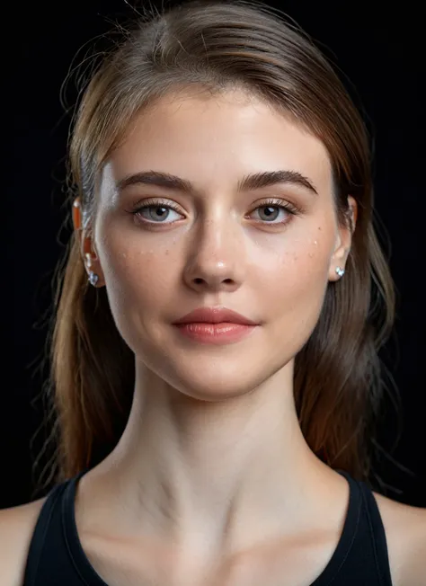 <lora:HannahHays_SDXL_v1.0:1> 
sophisticated beauty photo, (((cinematic film still))) Museum-quality gigapixel cgtrader photorealistic face focus portrait of (((ohwx woman))), symmetrical pose, facing viewer, square shoulders, curious expression, 3D scanned, 8K CPU/GPU path traced, by Vitaly Bulgarov and Greg Rutkowski, Zeiss Otus 100mm f/1.4, tilt-shift focus plane, perspective matched IOR reflections, granular skin texture details, fibril lashes, tear ducts, iris imperfections. studio setting. black background. . shallow depth of field, vignette, highly detailed, high budget, bokeh, cinemascope, moody, epic, gorgeous, film grain, grainy