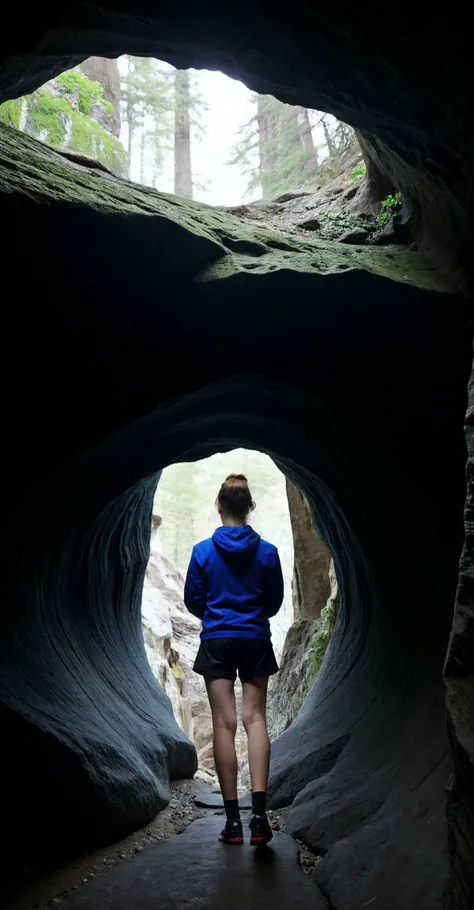 Beauty photo,full body shot, masterpiece, 
<lora:HannahHays_v1.0:1> HannahHays
blonde female in a dark caves spelunk dark theme with shadows, detailed long hair hairstyle, rule of thirds, detailed eyes, (longing, pining, yearning, pining,:1.1)
in style of 
Peter Hegre     Fine Art, Glamour       Medium Format, Wide Aperture, Shallow Depth of Field    Minimalistic, Clean, Bold       Exotic Locations, (crevice:1.2), stalagmite, stalagtite, deep cavern vista, cramped, tight spaces, climbing, bouldering,
Low bun Patagonia Tres 3-in-1 Parka     Patagonia Tres 3-in-1 Shorts    Patagonia Tres 3-in-1 Climbing Shoes