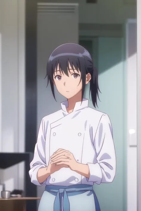 masahiroadachi, <lora:masahiro adachi s1-lora-nochekaiser:1>,
masahiro adachi, black hair, (brown eyes:1.3), ponytail, male focus,
BREAK apron, chef,
BREAK indoors, restaurant,
BREAK looking at viewer, (cowboy shot:1.5),
BREAK <lyco:GoodHands-beta2:1>, (masterpiece:1.2), best quality, high resolution, unity 8k wallpaper, (illustration:0.8), (beautiful detailed eyes:1.6), extremely detailed face, perfect lighting, extremely detailed CG, (perfect hands, perfect anatomy),